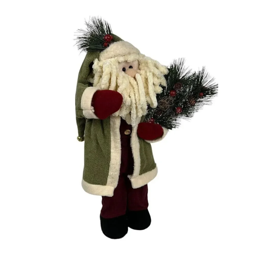 Santa Handmade Farmhouse Country Rustic Christmas Holiday 19” Tall